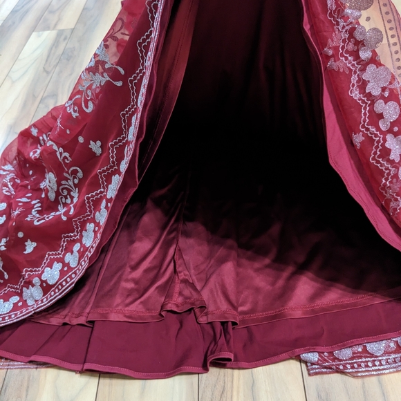 NWT! Her Universe Disney Mickey And Minnie Mouse Holiday Dress Burgundy Size XL - Picture 12 of 16